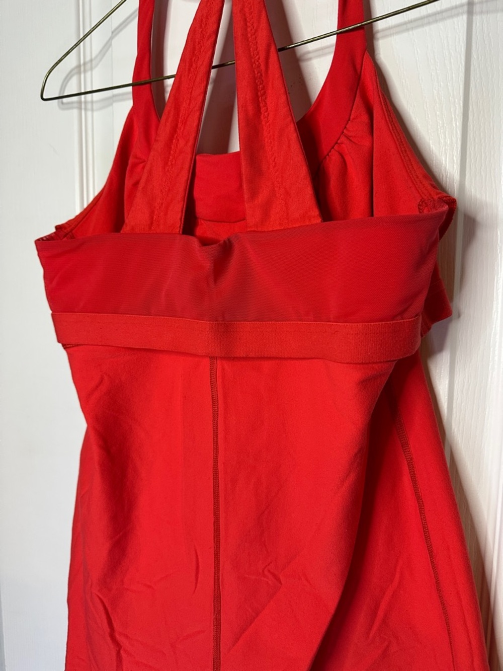 lululemon athletica Red Halter Racerback Tank women’s size M bra included A0175 - Picture 9 of 9